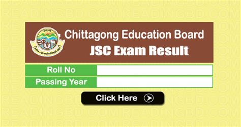 JSC Result BISE Chittagong .
